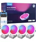 4pc Govee 6" Smart Recessed Lighting Wi-Fi Bluetooth RGBWW LED H601A