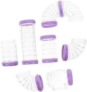 Totority 1Set DIY Hamster Cage Tube Connector for Guinea Pig Animals Reinforced Design for Easy Access Fun Maze Accessories for Hamsters and Gerbils
