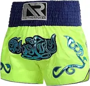 CAMBOS MMA Shorts, Muay Thai, Martial Arts, Cage Fight, BJJ, Boxing, Grappling Fighting Shorts for Men Women Kids(Green 2,Small)