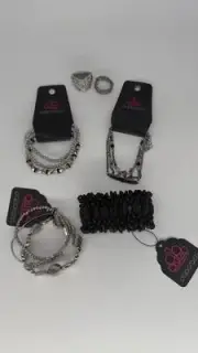 Stylish Paparazzi Jewelry Set - Multiple Bracelets and Rings