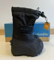 NIB Columbia Powderbug II Waterproof Insulated Snow Boots / Black / Toddler 4
