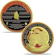 Firefighter's Prayer Coin Fire Department Challenge Coin