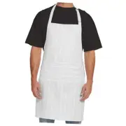 Kitchen Apron for Men and Women - 33" x 27" Oil-and 1 Pack 08 - White Stripe