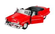 WELLY OLD TIMER 1953 FORD CRESTLINE SUNLINER RED 1:34 DIE CAST METAL MODEL NEW