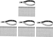 SHINEOFI 4sets Festival Bracelets for Events Wristbands Reusable Design for Parties 100pcs*4