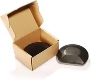 Master Massage 2 Piece Three Quarter Round Black Basalt Hot Massage Stone Rock Tool Lava Pack