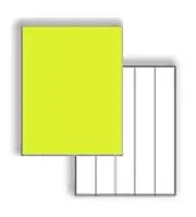 Laser Label Sheets, 8-1/2" x 11", Fluorescent Charteuse