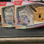 2x Pokemon Prismatic Evolutions Accessory Pouch Collection NEW & SEALED