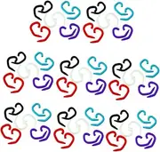 Mask Rope Hook Clips 8 Pack Silicone Ear Hooks for Earmuffs Earphones Comfort Fit Anti-Slip 1.5-2mm Random