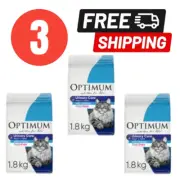 3 x Optimum Grainfree Dry Cat Food Adult Urinary Care Chicken | 1.8kg