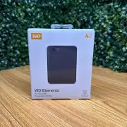 Western Digital Elements SE 4TB, USB 3.0, Portable External HDD - Black...