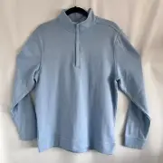 Walter Hagen 11 Pullover Mens Midweight 1/4 Zip, Daybreak Blue Golf Small