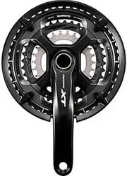 SHIMANO Deore XT Trekking FC-T8000 Crank Set 10x 48-36-26 Teeth Black 2020 Chainsets Mountain Bike