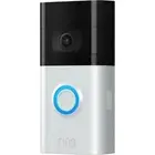 Ring Video Doorbell 3 Satin Nickel - Wireless, Rechargeable, Motion Security Cam