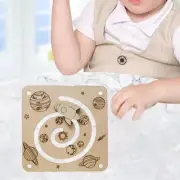 Activity Busy Board Aircraft Slide Wooden Child Busy Board Fine Motor Skill
