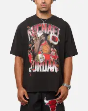 [JORDAN] Jordan Jumpman Flight Essentials Graphic Oversized T-shirt Black/varisty Red - Size L L Black/Varsity R