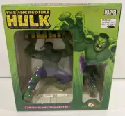 Kurt Adler The Incredible Hulk Mavel 2 Piece Xmas Holiday Ornament Set 2003 New