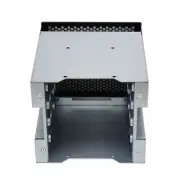 Metal 5 Inch 4-Bay 3.5" SATA SSD HDD Cage Hard Drive Caddy Bracket Converter For