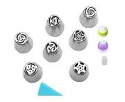 21-pack Cream Nozzle Pastry Tools Compatible With Cake Baking Equipment