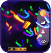 Neon Glow Drift: Dynamic Abstract Background for Relaxation