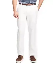 Brooks Brothers Mens White Clark Garment-Dyed Cotton Pants, 33W x 32L 5346-2