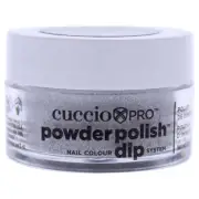 Pro Powder Polish Nail Colour Dip System - Silver with Rainbow Mica by Cuccio...