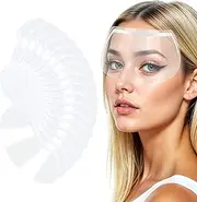 50 Pcs Shower Face Eye Shields, Clear Visors for Adults, Eye Shield After Cataract Surgery, Lash Goggles for Shower, Face Shield for Hairspray, Eyebrow Extensions Protection