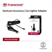 TRANSCEND TS-DPL2 Car Lighter Adapter for DrivePro, Micro-B (For DP230 / DP130 / DP110)