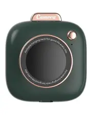 Multitasky Mini Green Camera-Shaped Necklace Fan
