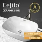 Cefito Bathroom Basin Ceramic Basins Vanity Sink Above Counter White Hand Wash