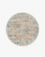 185' Round | Machine Washable Runner Rug | Kid & Pet Friendly | Indoor Rug | Sarrah Coral Rug | Ruggable