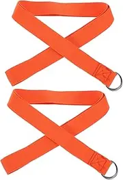 Gatuida 2Pcs Yoga Strap Inelastic Yoga Assist Band for Daily Stretching and Professional Exercise Essential Yoga Supply for Home Workouts