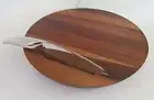 NEW Nambe Harmony Wood /Cutting /Cheese Board w Knife