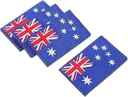 Alipis Embroidered Australia Flag Patch Iron-on Sewing Badge Versatile Applique for Uniforms Caps and Backpacks