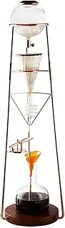 Iced Drip Coffee Maker Modern Cold Brew Tower Coffee Maker, Large Coffee Maker for Home Office, Metal Faucet Adjustment Valve Siphon Coffee Maker Reusable