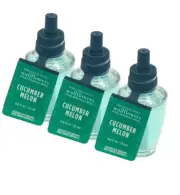 3-Pack Bath & Body Works CUCUMBER MELON Fragrance Wallflowers Refills Bulbs New