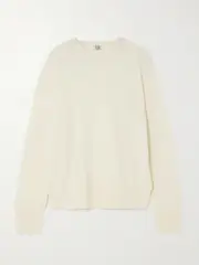 [TOTEME] TOTEME - Cashmere Sweater - Ecru - x large x large Ecru