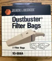 Original Vintage Dustbuster Filter Bags 93-008A Pack of 2 Bags NEW