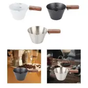 Espresso Cup with Wooden Handle Engraved Scale Concentration Cup 120ml Pouring