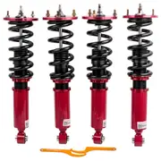 [MaXpeedingrods] 1986 - 1993 compatible for Toyota Supra MA70 GA70 JZA70 Damper Adjustable Racing Coilovers Red