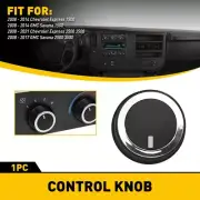 For Chevrolet Express/GMC Savana A/C Heater Panel Control Knob US Replacement