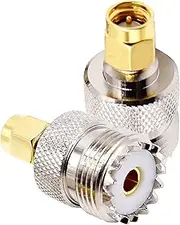 SMA to UHF Adapter, tunghey 2Pack Ham Radio Adapter SMA Male to UHF SO239 Female Adapter RF Connectors for CB Radio,Ham Radio Antenna,Walkie Talkie,Amateur Radio