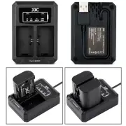 USB Dual Battery Charger fits LP-E6/LP-E6N fr Canon EOS R 7D 6D II 5D IV 80D 70D