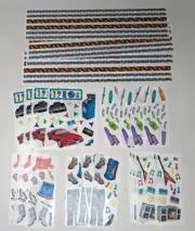 Creative Memories Decades 80s 1980s Clothes Music Scrapbook Stickers 25 Lot DW22