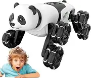 RC Stunt Car Toy – Stunt RC for Kids, 8-Wheel Remote Control Racing Vehicle with Spray Effect | Panda Shaped Interactive Robot Car for Kids, Teens, Youth, Students, Fun Stunt Car Toy for Boys, Gi