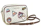 NWT Michael Kors Jet Set Chain Crossbody Bag Vanilla Logo Purse Ski Aspen NEW