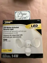 Power Zone Led Motion Activated Security Light 1200L 4328837