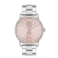 在飛比找樂天市場購物網優惠-COACH 時尚粉紅色鏡面腕錶 36mm 女錶 手錶 腕錶 