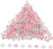 KALLORY Versatile Craft Clay Sheets 10pcs Five Pointed Stars Pink for Nail Charms Decorative Art