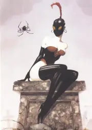 Gerald BROM Poster #1 MISS MUFFET Sirius 1999 BRAND NEW ~ vampire ~ RARE~ oop